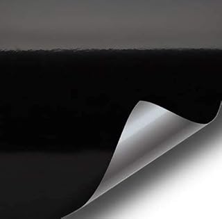 VViViD Black High Gloss Realistic Paint-Like Microfinish Vinyl Wrap Roll with XPO Air Release Technology (10ft x 5ft)