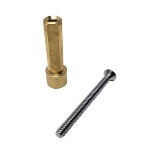 Facuet Stem Extension, Square Broach x 16PT Broach to Fit/Replace Gerber & Other
