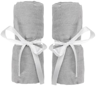 Newton Baby Travel Crib Fitted Sheet 2-Pack, Breathable - Grey | Play Yard Sheet