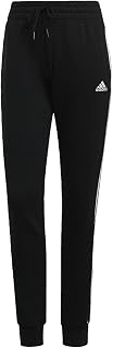 adidas,Womens,3-Stripes French Terry C Pants,Black/White,Medium