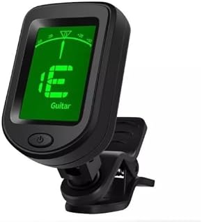 Guitar Tuner Clip On, Digital Tuners of Guitar Accessories with Picks, for Acoustic Guitar, Electronic Guitar, Bass, Violin, Ukulele and Other Stringed Instruments