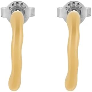 Skagen Women's Gold tone Stainless Steel or Semi- Precious with post closure Earrings
