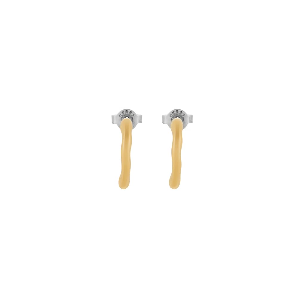 Skagen Women's Gold tone Stainless Steel or Semi- Precious with post closure Ear