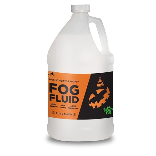 Froggy's Fog Halloween and Party Fog Fluid, High Output Long-Lasting Fog Juice f