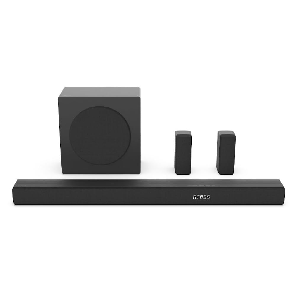 Hisense 5.1 Ch 440W Soundbar with Wireless Subwoofer, Rear Surround Speakers, 6.
