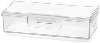 Case Plastic Desktop Decoration Multipurpose Trinket Small ID Card Organizer (70ml-10.5x4.5x2.5cm)