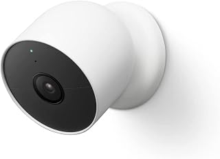 Google Nest Cam Outdoor or Indoor, Battery - Wireless Security Camera | Home security camera, built-in intelligent alerts, 1080p HDR video, works with Google Home and Alexa