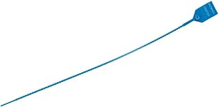 Beaded Pull Tight Security Seals - Adjustable, UV Resistant, High-Density Polyethylene Seals for Secure Locking - 12" Length, 1000-Pack, Blue