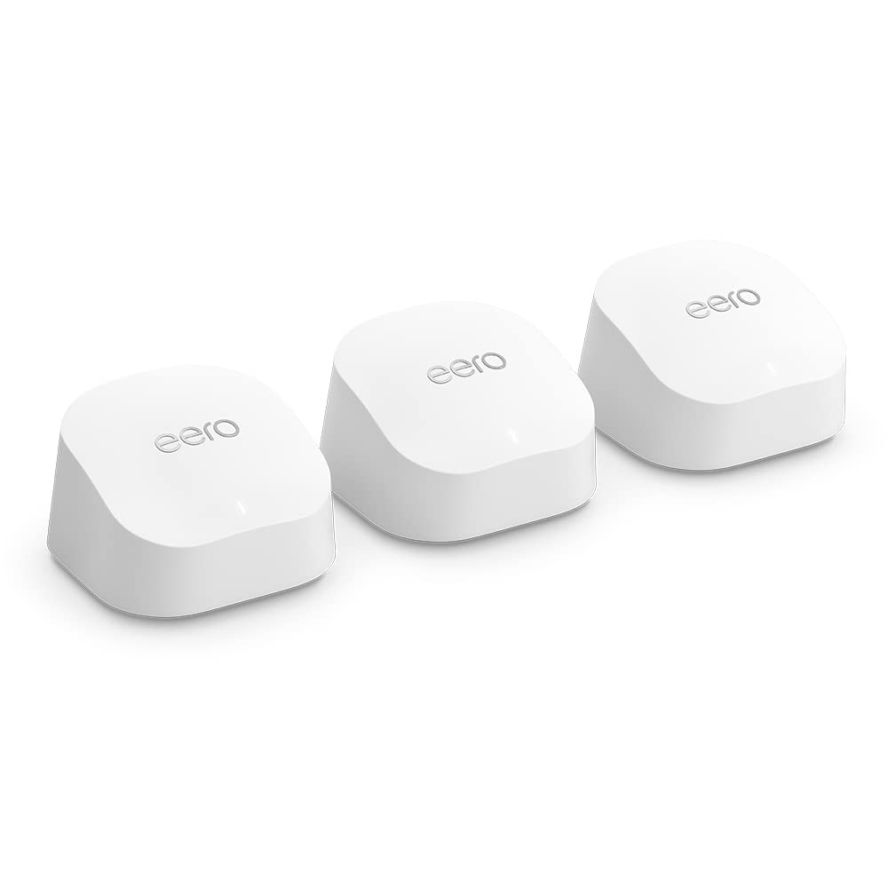 Amazon eero 6+ mesh Wi-Fi router | 1.0 Gbps Ethernet | Coverage up to 420 m2 | C