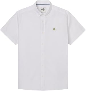 SPRINGFIELD Men's Reconsider Pinpoint Short Sleeve Shirt