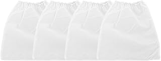 4 Pieces White Non-Woven Nail Art Dust Suction Collector Nail Suction Dust Collector Pouches Replacement Bag for Nail Art Equipment