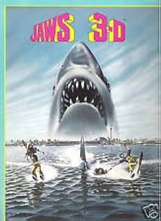 Jaws 3D 1983 original movie program - NOT DVD