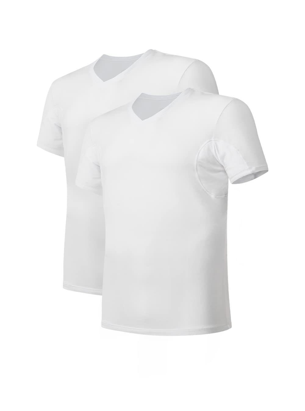 DAVID ARCHY Underarm Men's Underarm Tank Tops with Round Neck V-Neck or Short Sl