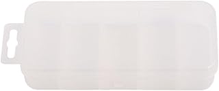 Multifunctional Plastic Fishing Bait Storage Box, 5 Compartments Waterproof Fishing Bait Storage Box (White)