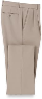 Paul Fredrick Men's Comfort Stretch Travel Pleated Pants
