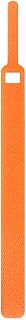 12 Pack Reusable Cable Ties with Hook and Loop, Multi-purpose, Adjustable Cable Management Straps for Home and Office, Orange
