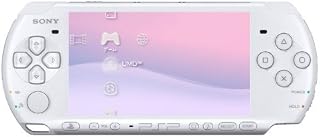 Sony PSP Slim and Lite 3000 Series Handheld Gaming Console with 2 Batteries (White)(Renewed)