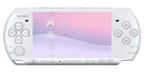 Sony PSP Slim and Lite 3000 Series Handheld Gaming Console with 2 Batteries (Whi