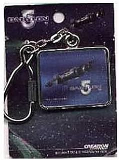 Babylon 5 TV Series Babylon 5 Station Photo Metal Keychain 1998 NEW UNUSED GB1