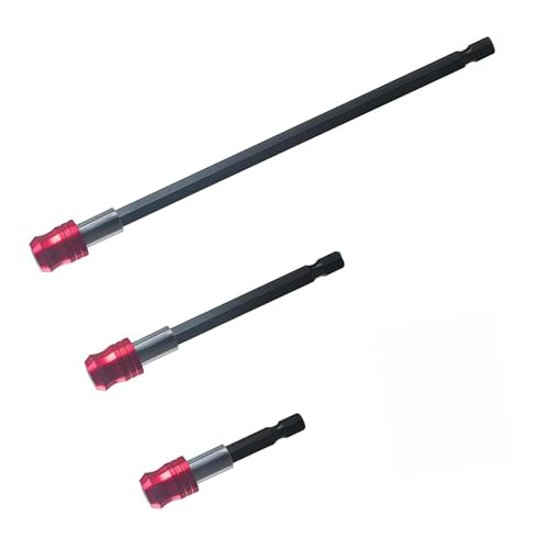 3pcs Drill Bit Extension, Quick Release Magnetic Screwdriver Bit Holder Impact D