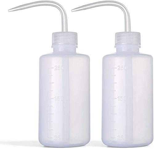 DONSTRAW Wash Bottle 2pcs 250ml/8oz Safety Bottles Watering Tools, Economy Plast