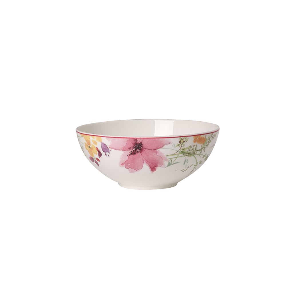 Villeroy & Boch Mariefleur Basic Serving Bowl, Premium Porcelain, White/Multicol
