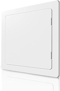 BOZZON Access Panel for Drywall - 12 x 12 in - Wall Hole Cover - Access Door - Plumbing Access Panel for Drywall - Heavy Durable Plastic White
