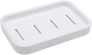 Stylish white soap dish keeps your soap dry and fresh, enhances the aesthetics of the bathroom
