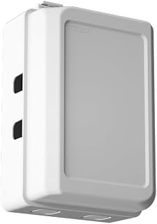 Mom's Choice Gold Awards Winner - EUDEMON 1 Pack Updated Baby Safety Electrical Outlet Cover Box Childproof Plug Cover - More Space for Large Plugs Easy to Install &amp; Use (White)