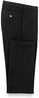 Paul Fredrick Men's Denim Flat Front Pants