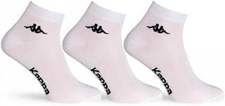 Kappa K004 Unisex Short Ankle Socks - 6 Pairs - Cotton - Available in White, Black, Blue and Grey