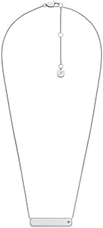 Fossil Women's Engravable Necklace, Color: Rose Gold (Model: JF03081791)