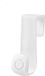 Ubbi Multi-Use Potty Training Hook, Hangs Over Toilet Tank or Door, White | No-Install Bathroom Organizer for Toddler Potty Seats, Durable Child-Safe Design, Bathroom Storage, Toddler Essential