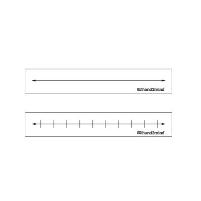 hand2mind Open Number Line, Dry Erase Number Line, Set of 10 | Number Lines for 