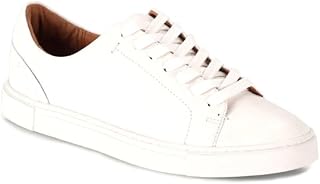 Frye Ivy Women's Lace Low Sneakers Made of Soft Vintage Italian Leather with Removable Contoured Footbed, Leather Lining and Contrast White Rubber Sole