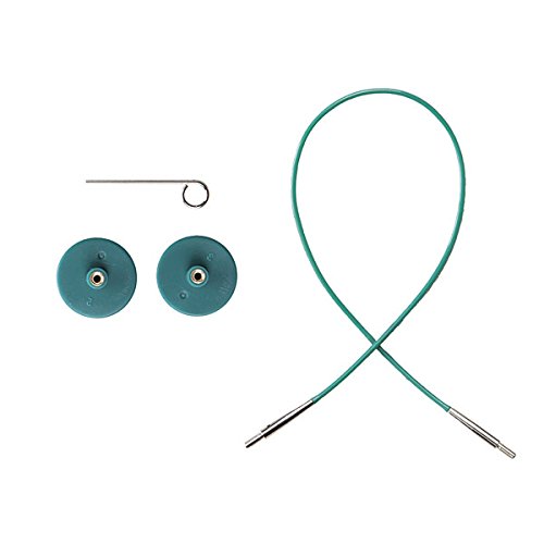 Knit Picks Interchangeable Circular Knitting Needle Cable - 16" Green | For Shor