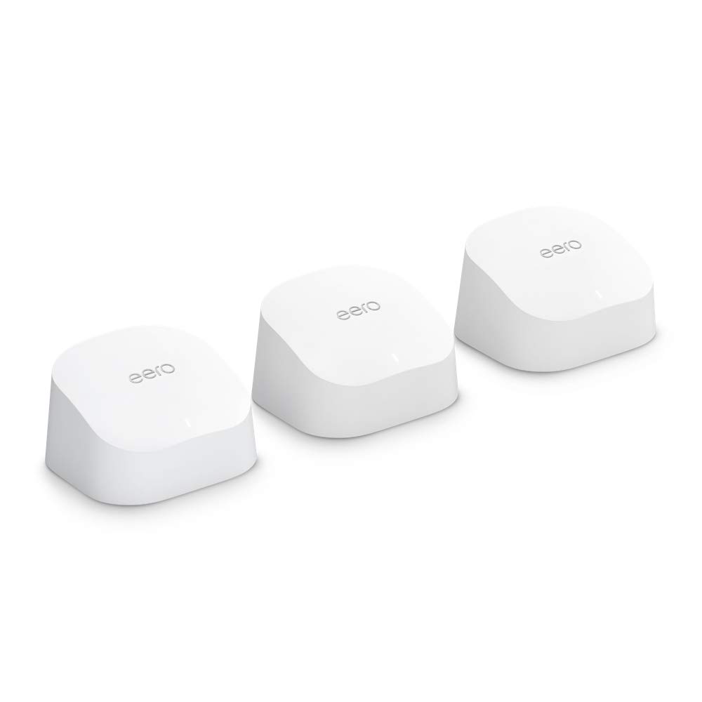 Like-New Amazon eero 6 mesh wifi system - Supports internet plans up to 500 Mbps