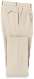 Paul Fredrick Men's Comfort Stretch Travel Pleated Pants