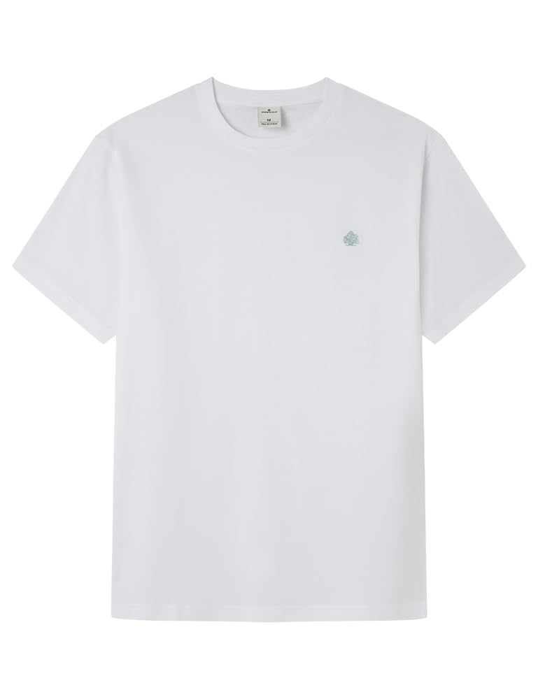 Springfield Basic SS T-Shirt with Tree Embroidery Camiseta Bordada Hombre (Pack 