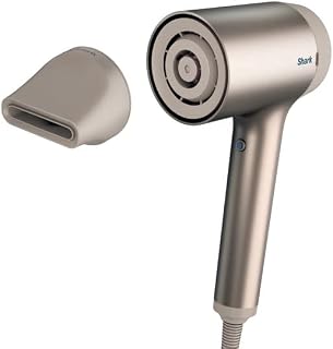 Shark HyperAIR Fast-Drying Hair Blow Dryer with IQ Styling Concentrator Attachment, Auto Presets, for Straight, Wavy, and Curly Hair, No Heat Damage, Ionic, Less Frizz, More Shine (HD101) (Renewed)