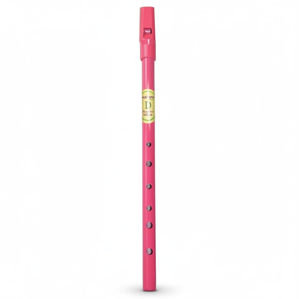 Waltons Pink Whistle Tube - Fun & Colorful Tin Whistle - Key of D - Irish & Inte
