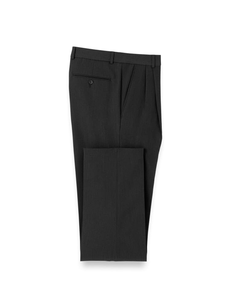 Paul Fredrick Men's Comfort Stretch Travel Pleated Pants