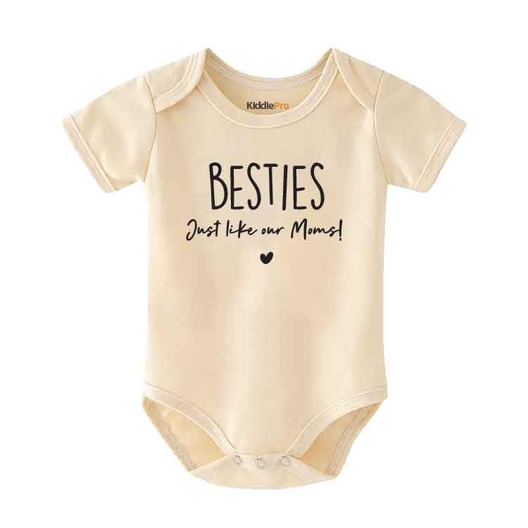 Besties Like Our Moms Baby Bodysuit Newborn Infant Romper for Baby Shower or Pre