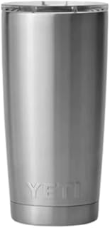 YETI Rambler Tumbler, Vacuum Insulated Stainless Steel Tumbler with Magslider Lid, Stainless Steel, 20 oz (590 ml)