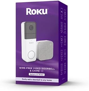 Roku Wire-free Video Doorbell & Chime SE, DB1000R (Renewed)