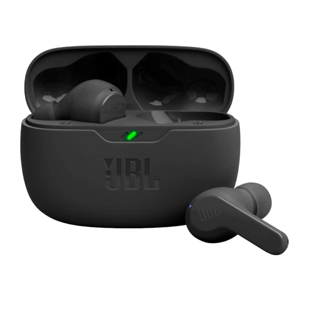 JBL Vibe Beam - True Wireless Earbuds - Black | JBL Deep Bass Sound, Comfortable