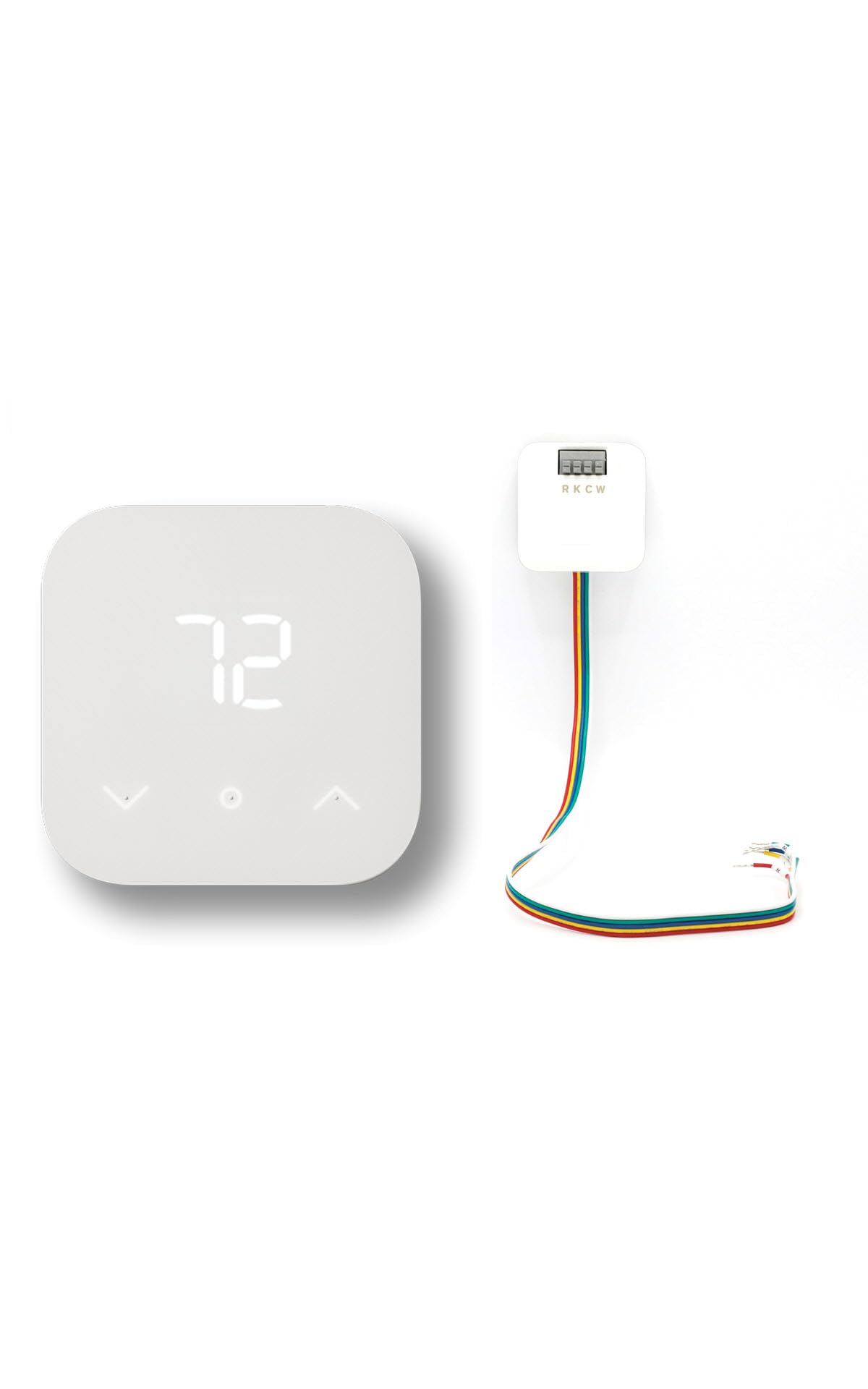 Amazon Smart Thermostat with C-wire adapter, Save money and energy, Works with A