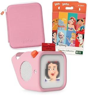 YOTO Player (3rd Gen) Kids Audio Player + Disney Classics Bundle, Ages 4+ | MP3 player | stories, music & sleep sounds | gift for kids | ok-to-wake clock | nightlight | thermometer | up to 16h battery