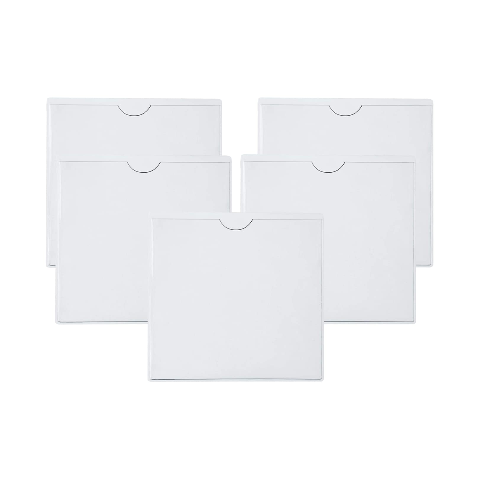 jeufun 5pcs Clear Self-Adhesive Windscreen Permit Holders, 105 x 105mm | Parking