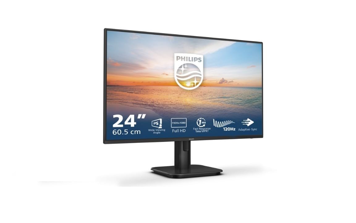 PHILIPS 24E1N1100A 23.8 inch FHD Monitor 120Hz, IPS Panel, 1ms MPRT, Speakers (1